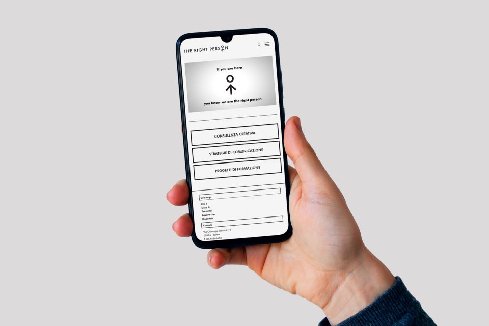 The Right Person - Sito.Agency - Realizzazione siti web per agenzia di consulenze - Roma